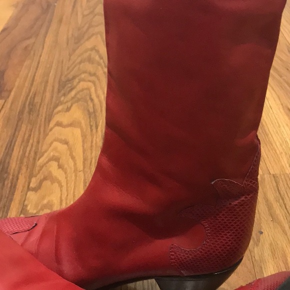 Bally’s Cowboy Style Boot Red Size 41 (9.5) - Picture 4 of 10